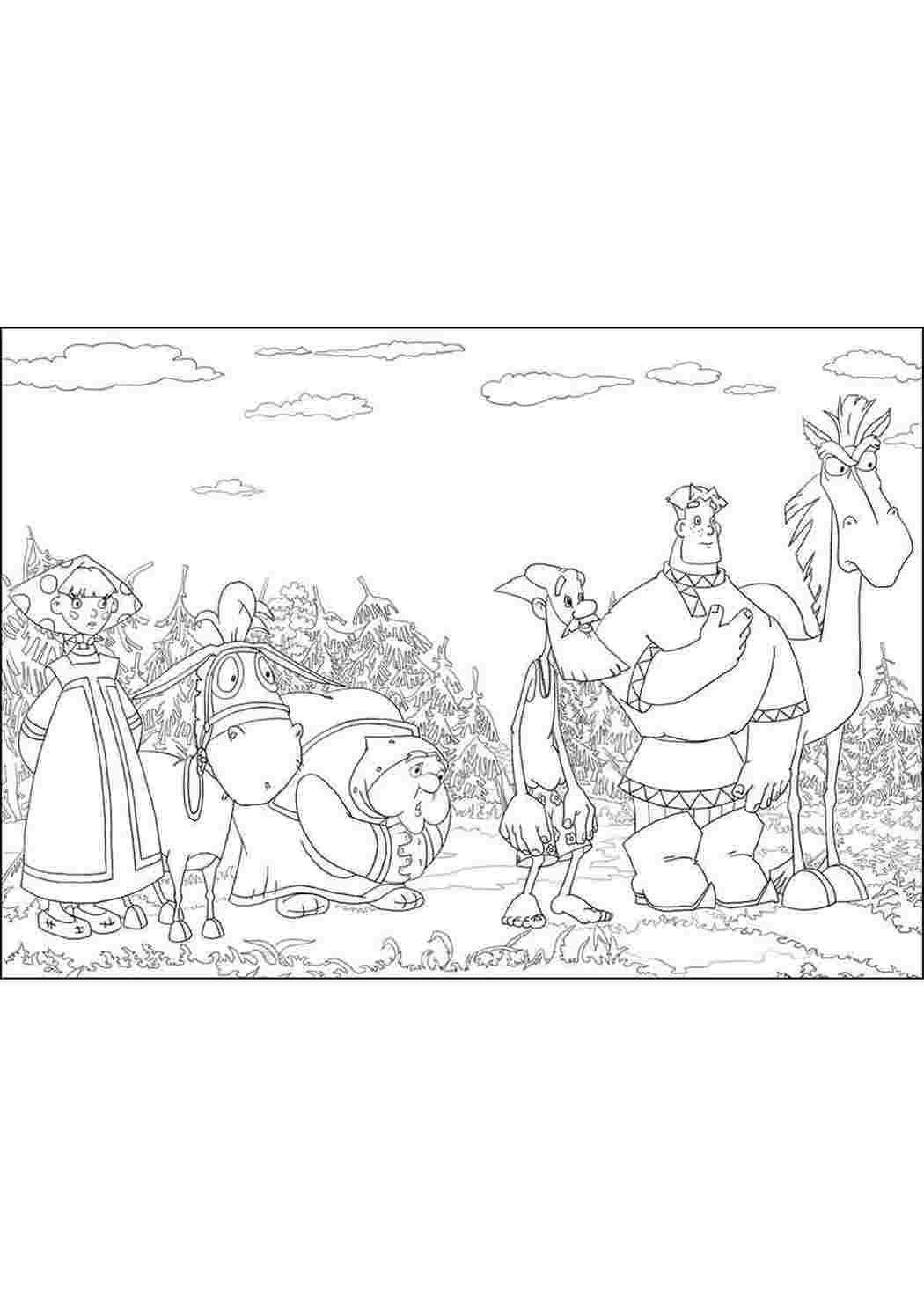 раскраски из мультфильмов. Онлайн раскраски.