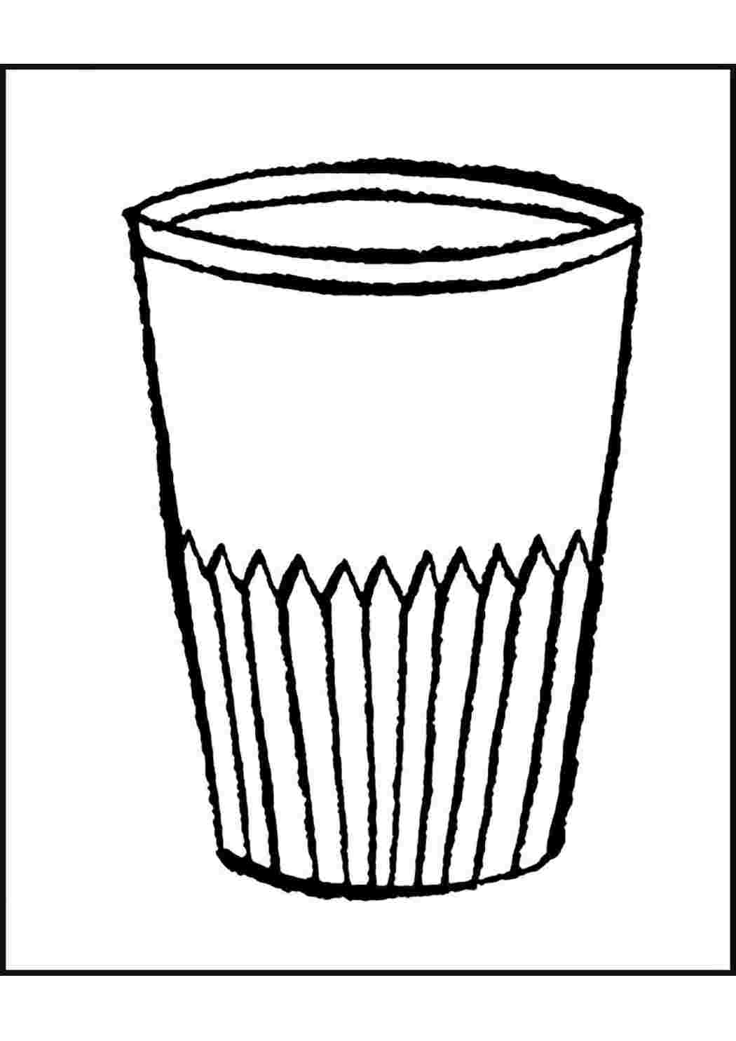 Раскраски раскраска стакан. Раскраска для печати. раскраска стакан. Раскраска.