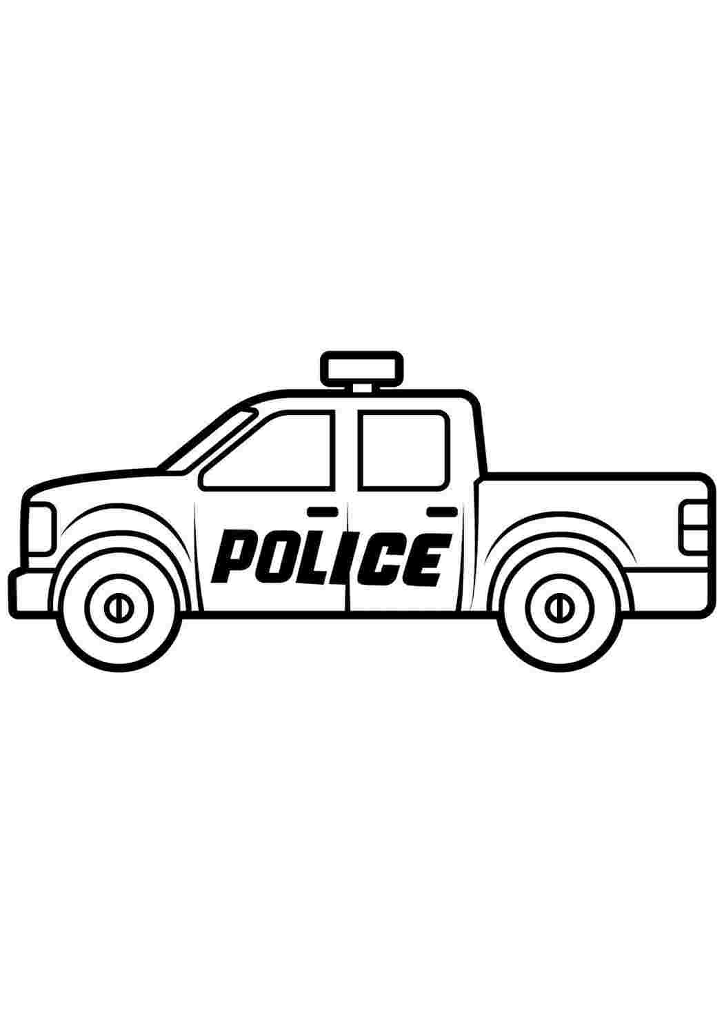 Раскраска «Полицейские машины мира»