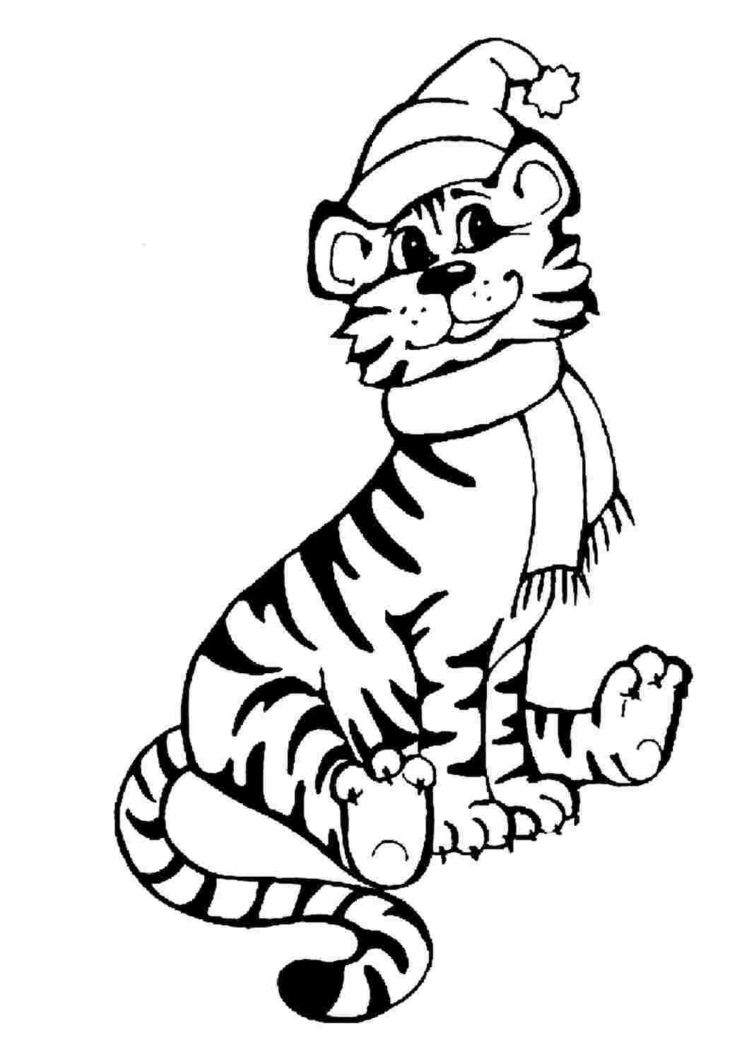 Раскраска тигр и лев - 57 фото
