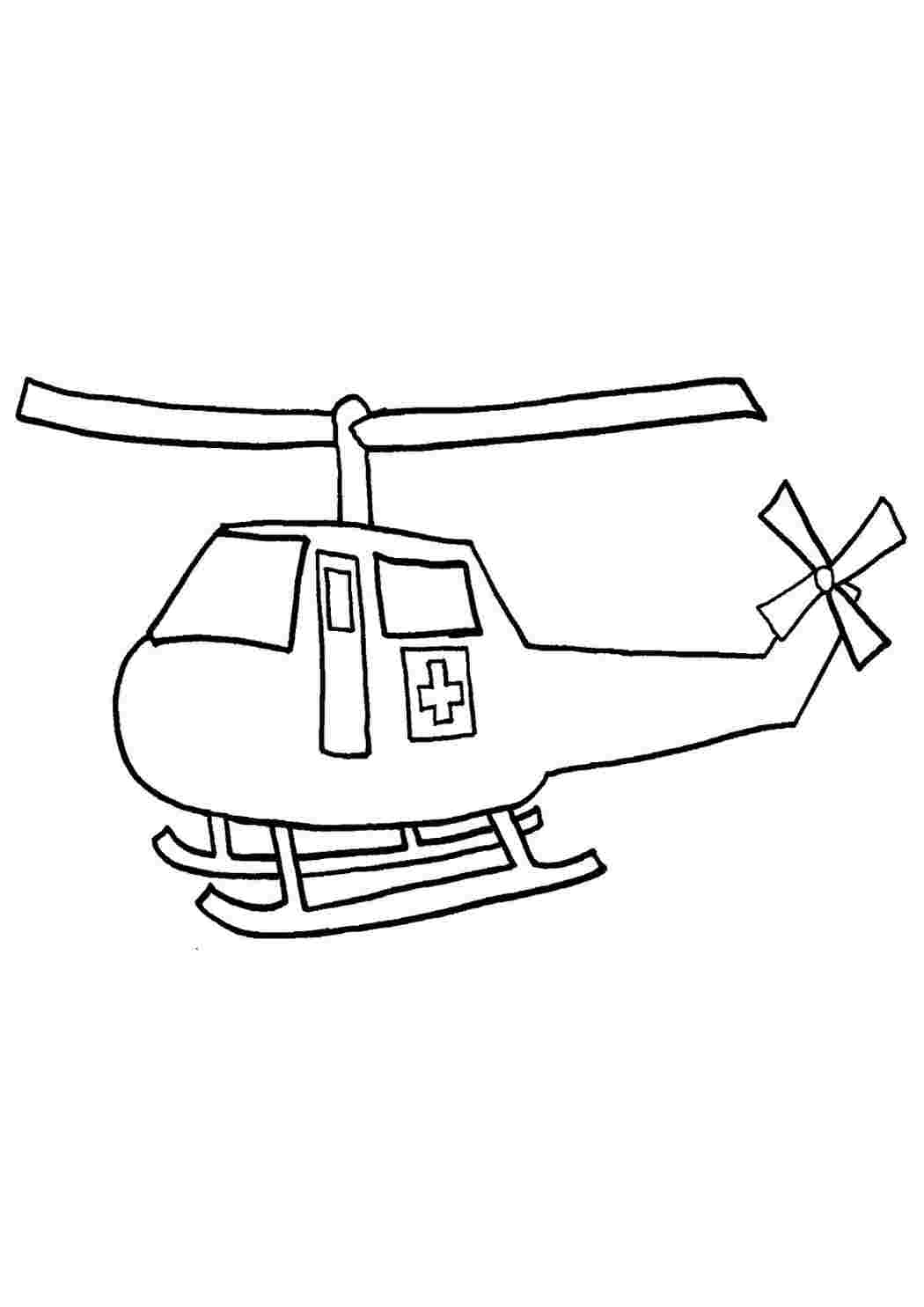 Раскраски Вертолеты распечатать на А4
