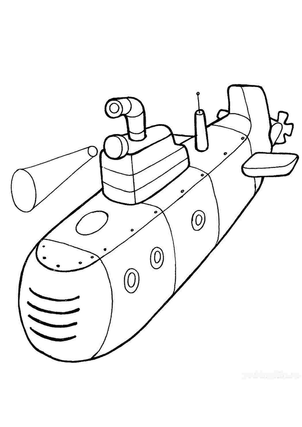 раскраски для мальчиков раскраска подводная лодка. Обучающие раскраски.