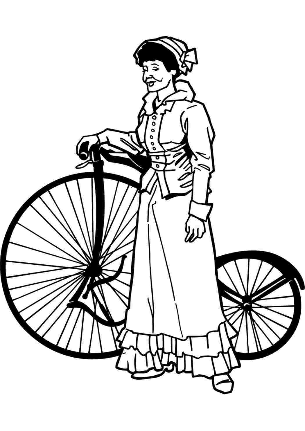 Раскраски транспорт велосипед. Развивающие раскраски. транспорт велосипед. Распечатать раскраски.