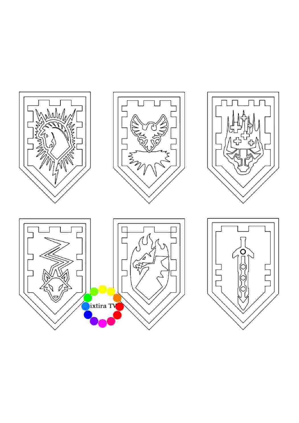 Раскраска Раскраска Shields распечатать. Скачать раскраски бесплатно.
