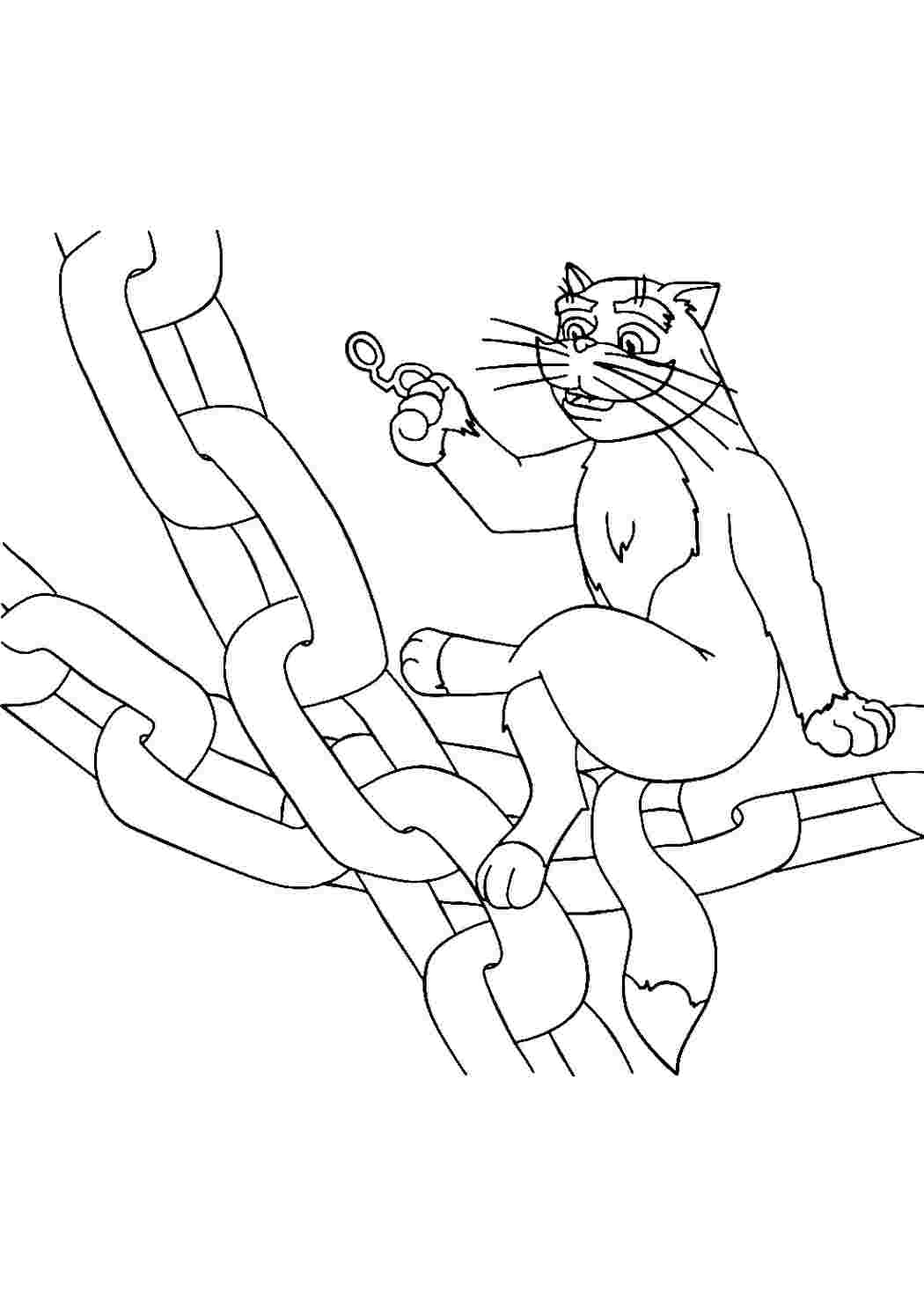 Кот ученый рисунок карандашом