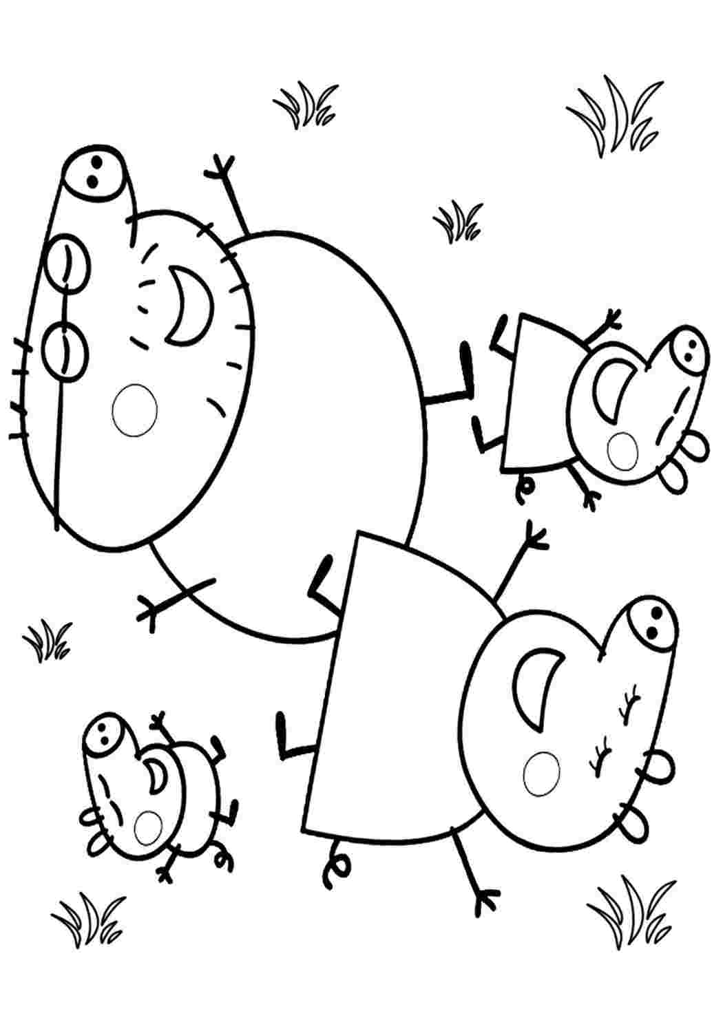 Раскраска Свинка Пеппа (Peppa Pig) Раскраски и игры с наклейками