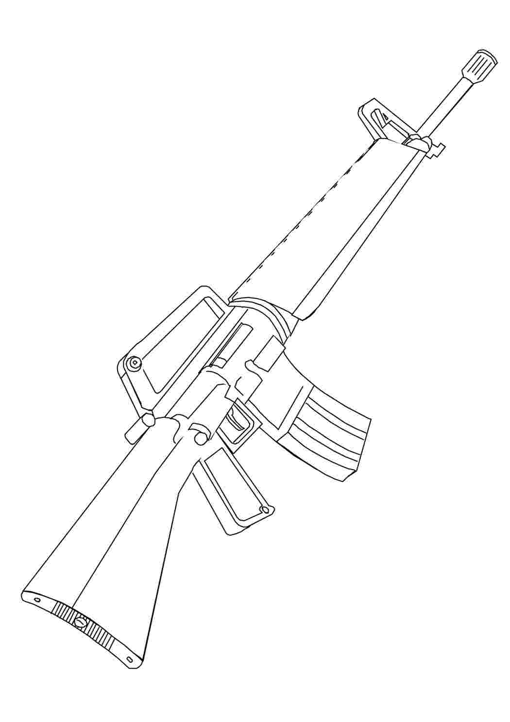 Раскраски Винтовка М16. Раскраски в формате А4. Винтовка М16. Много раскрасок.