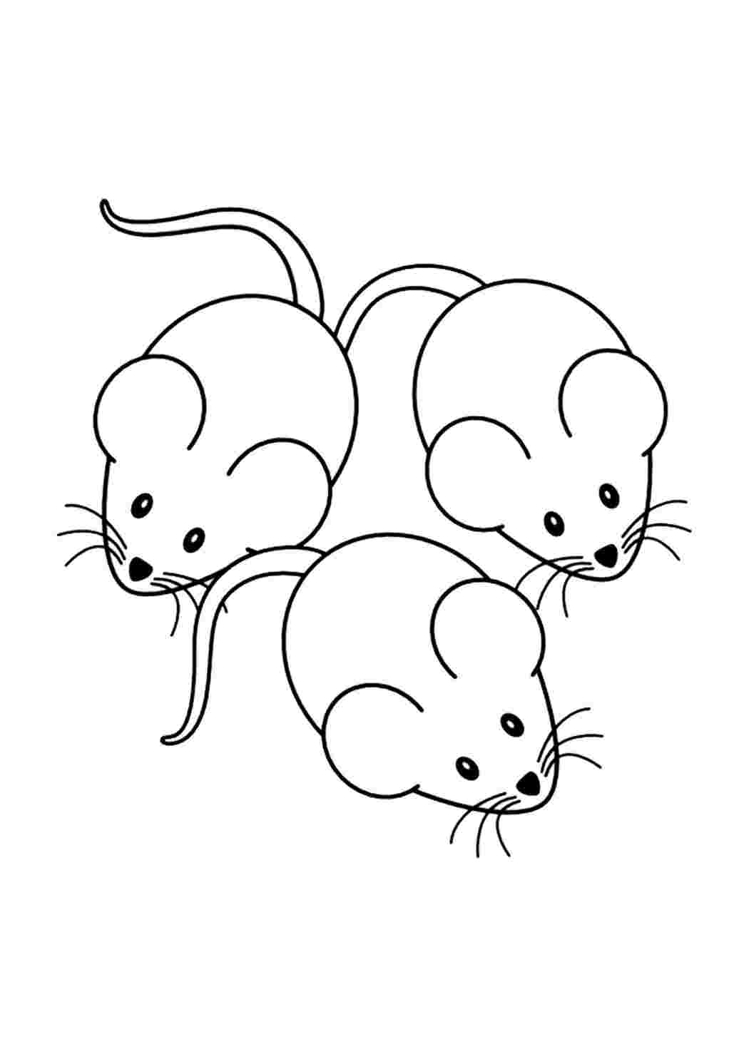 Mouse | Coloring book for children: 14 coloring pages распечатать