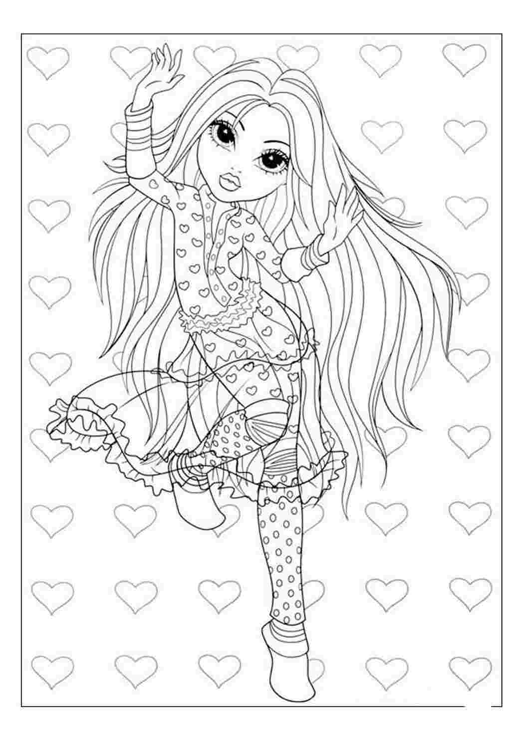 Раскраски кукол Мокси. Coloring pages Moxie Girlz. Free print coloring sheet dolls Moxie Girlz