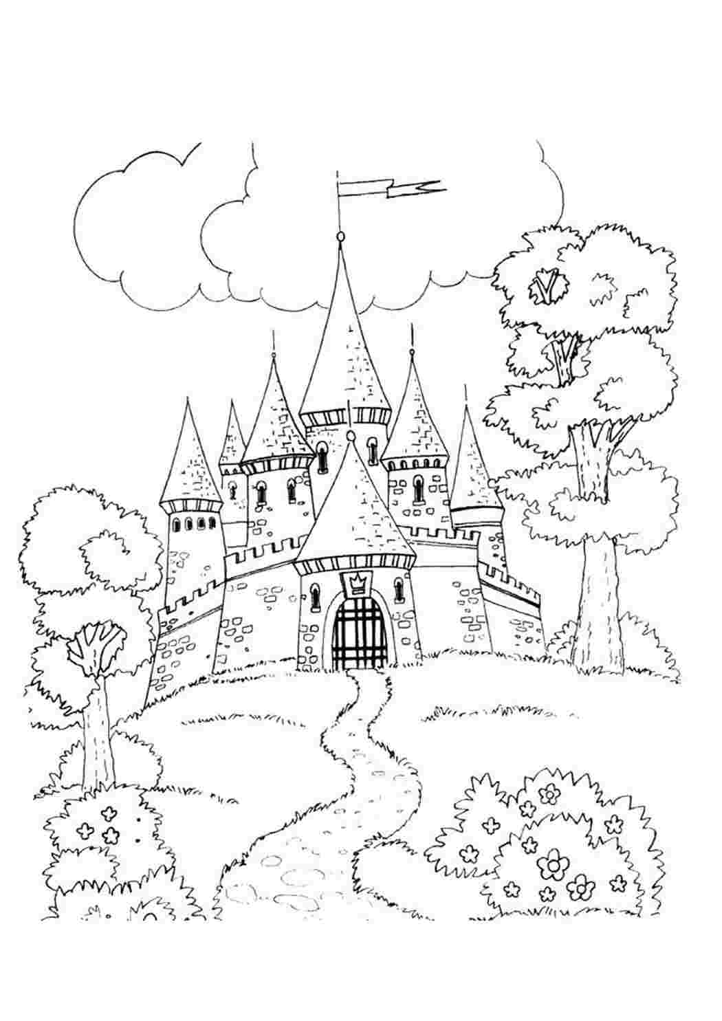 Рисунки замков карандашом для срисовки (70 фото)