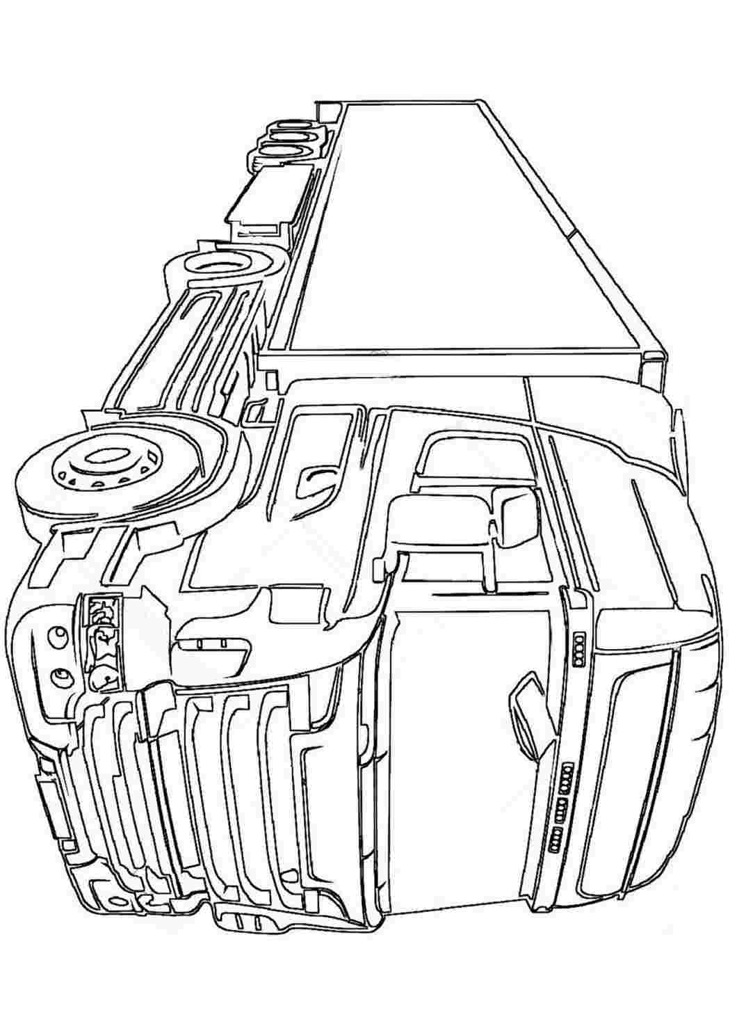 Раскраски раскраска скания грузовик. Раскрашивать онлайн. раскраска скания грузовик. Онлайн раскраска.