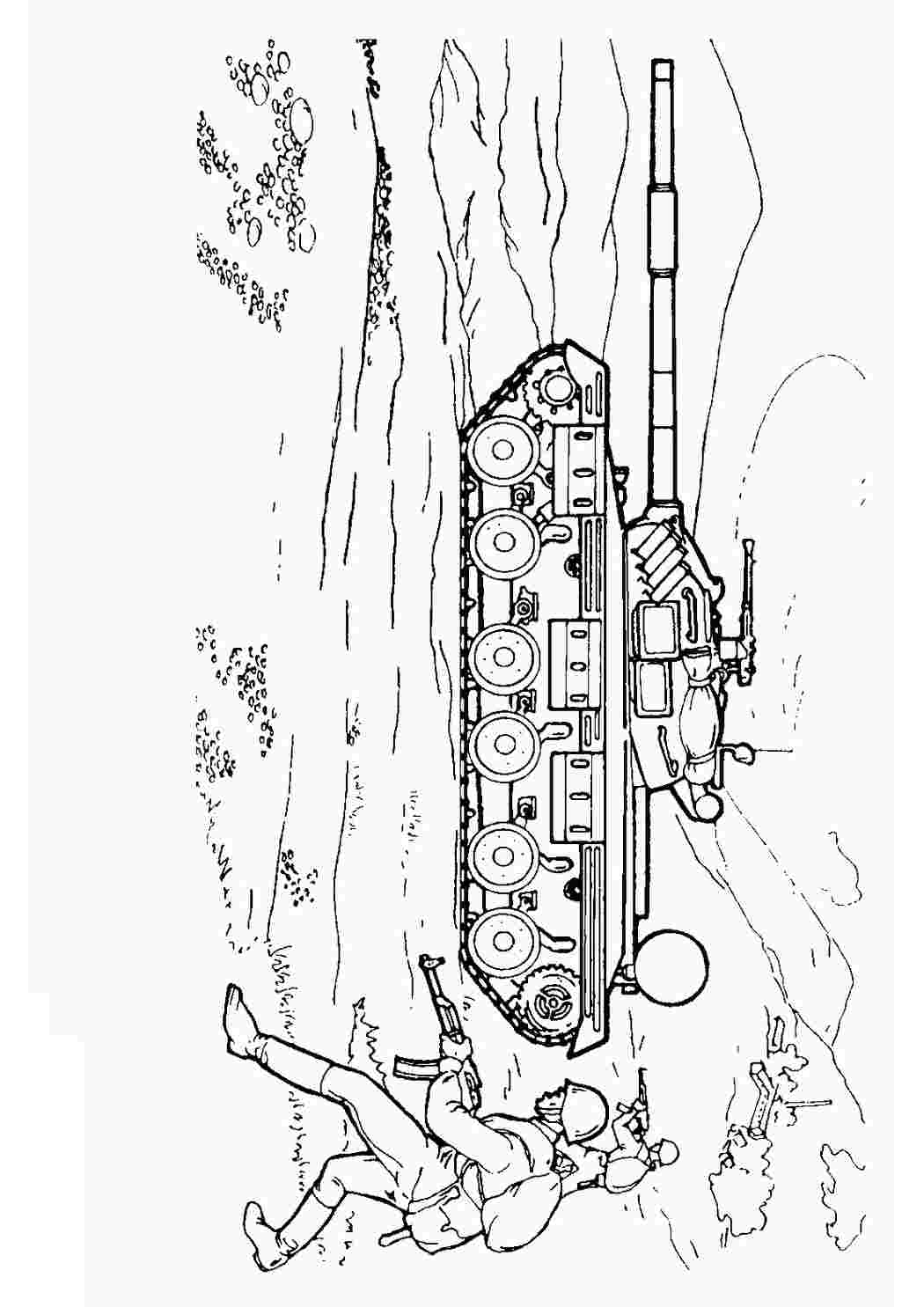 мальчикам военная техника. Скачать раскраски.