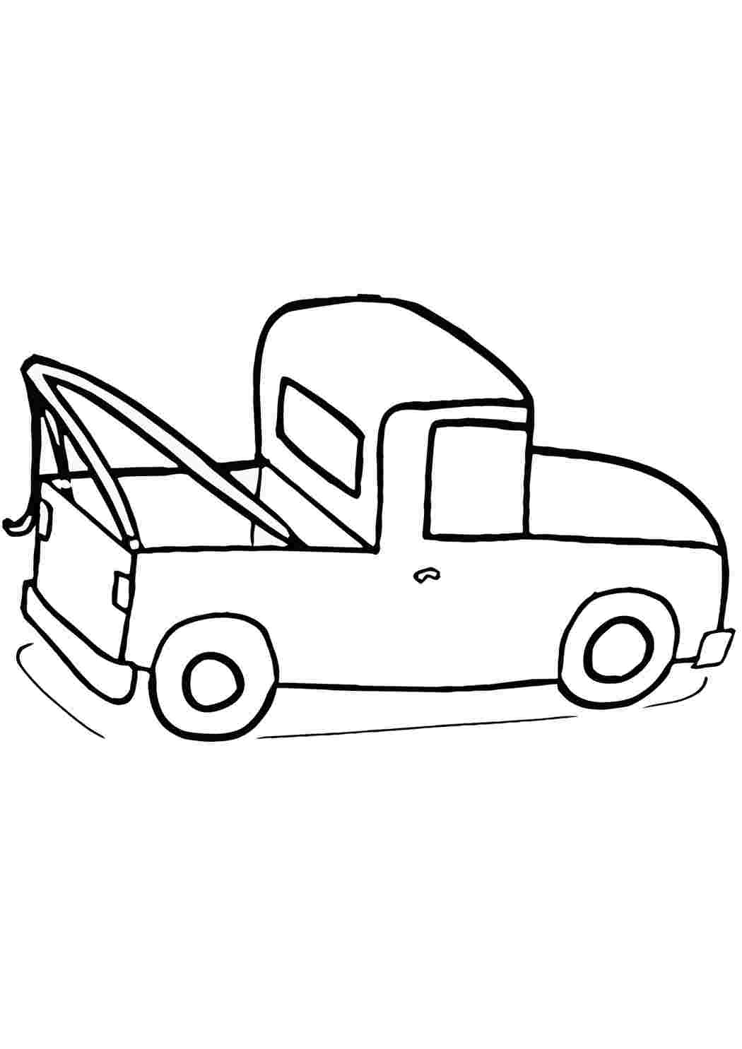 Раскраска Пикап Toyota Tacoma - Онлайн или Распечатать!