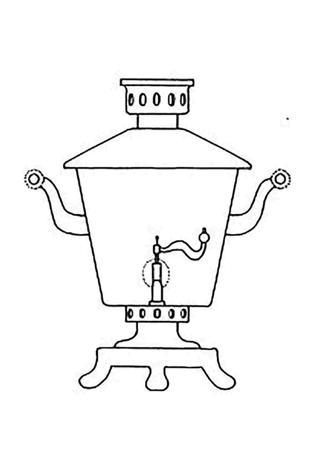 Раскраски раскраска самовар. Раскраски в формате А4. раскраска самовар. Разукрашки.