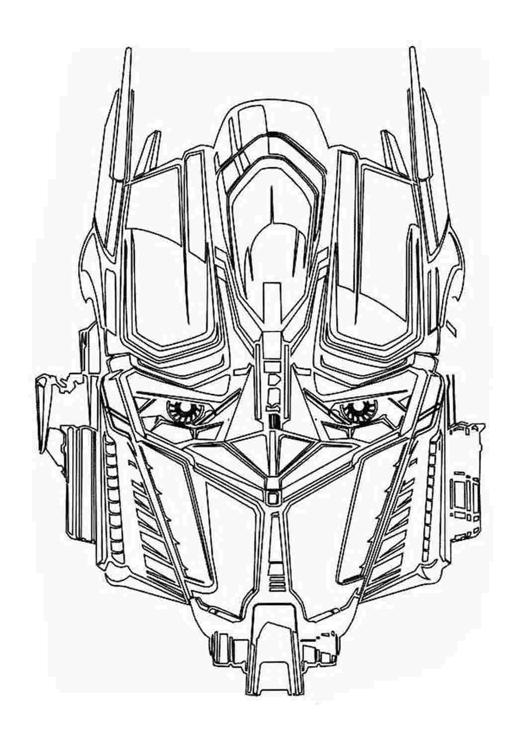 Раскраски Трансформеры. Раскраска для печати.