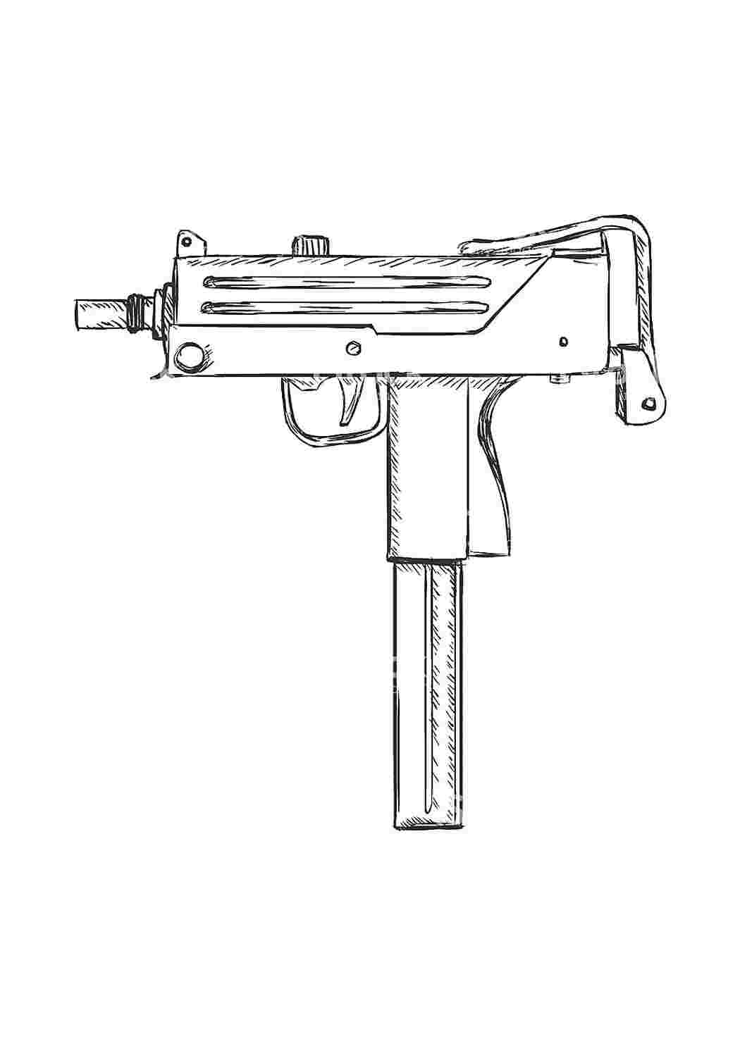раскраски для мальчиков раскраска пистолет. Бесплатно найти раскраску.