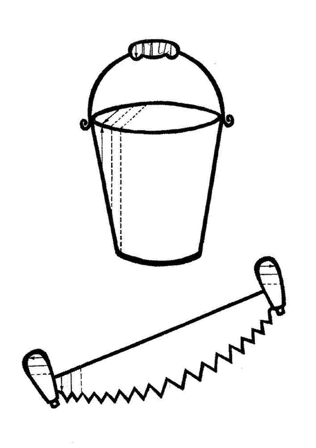 Раскраски раскраска ведро. Раскраски для развития. раскраска ведро. Раскраска.