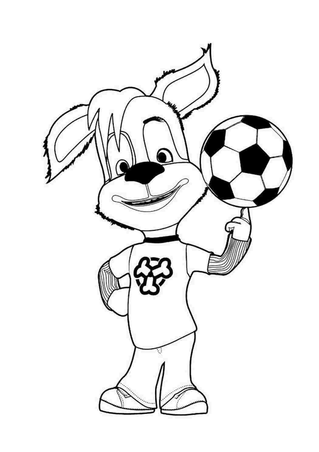 Раскраска крош играет в футбол | смешарики для детей распечатать формат А4