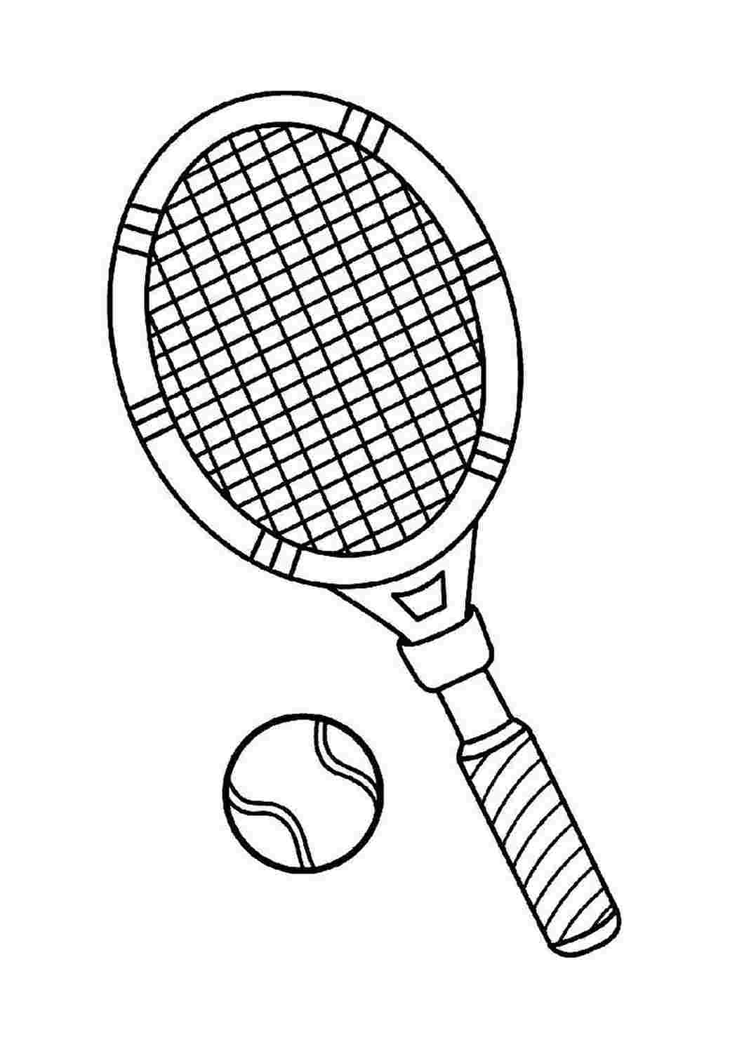 Раскраска Теннис