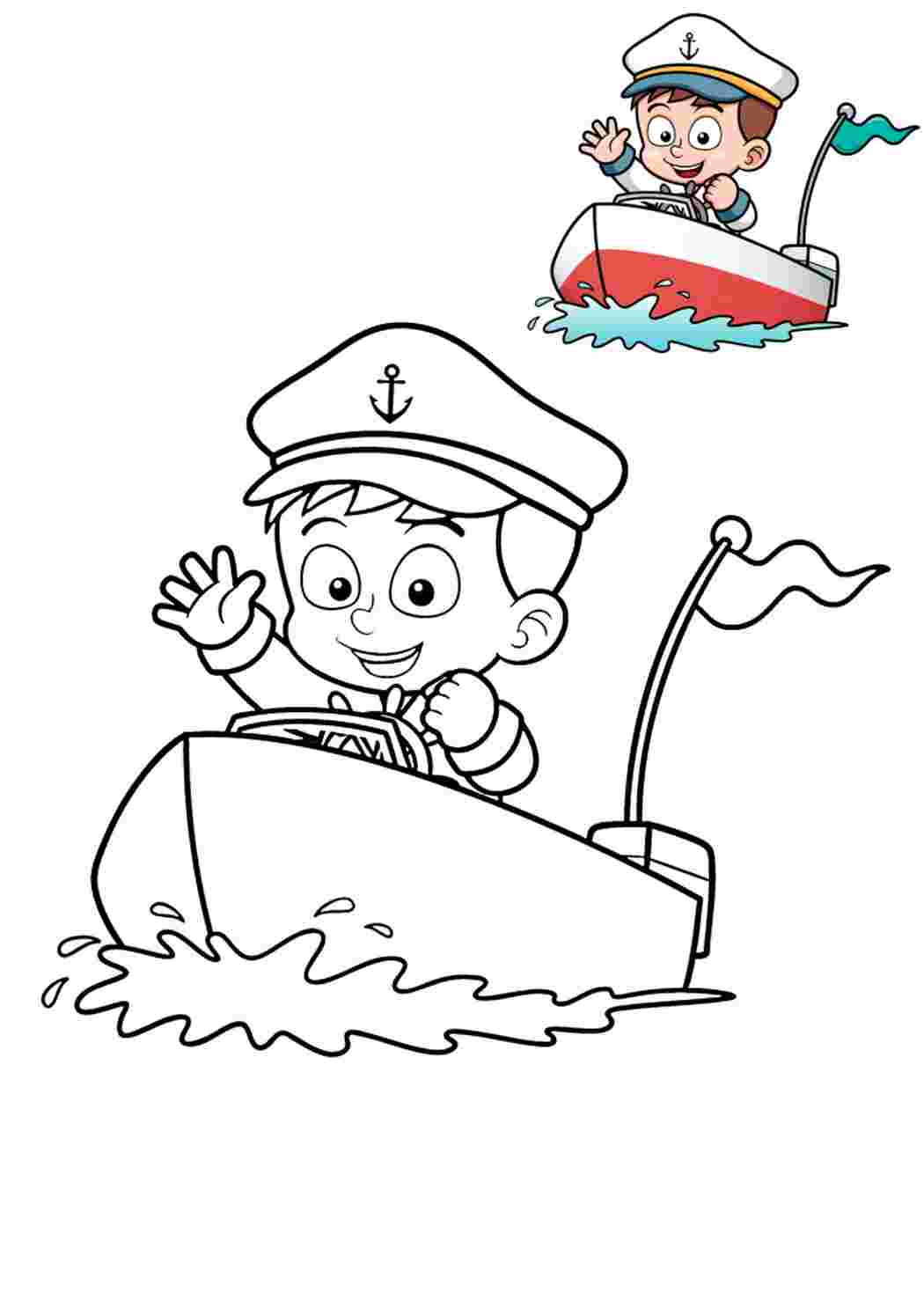 Раскраски Little Ship Captain-värityskirja, jossa on värityskuvio. Бесплатно найти раскраску. Little Ship Captain-värityskirja, jossa on värityskuvio. Разукрашка.