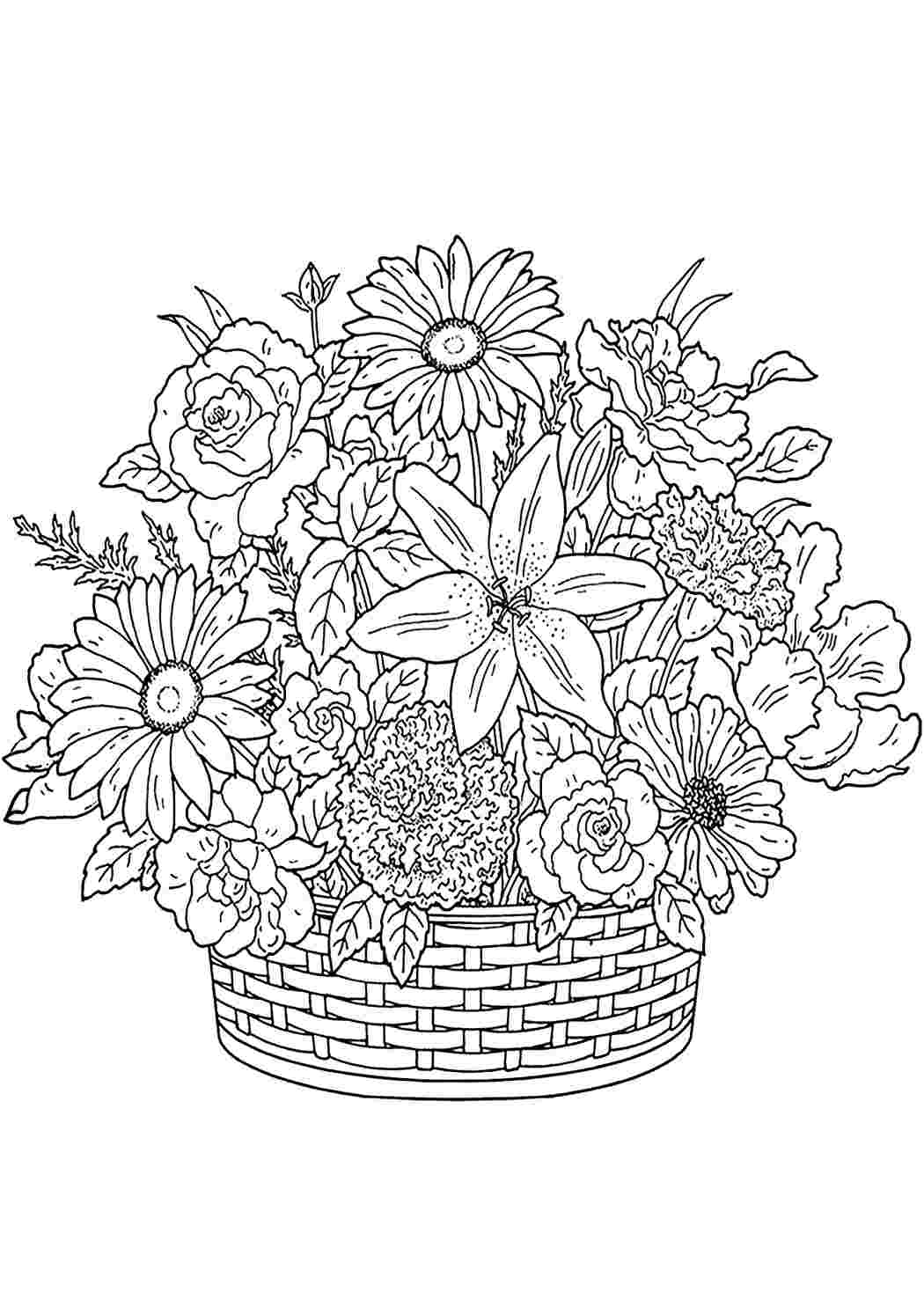 раскраски на праздники корзинка раскраска. Развивающие раскраски.