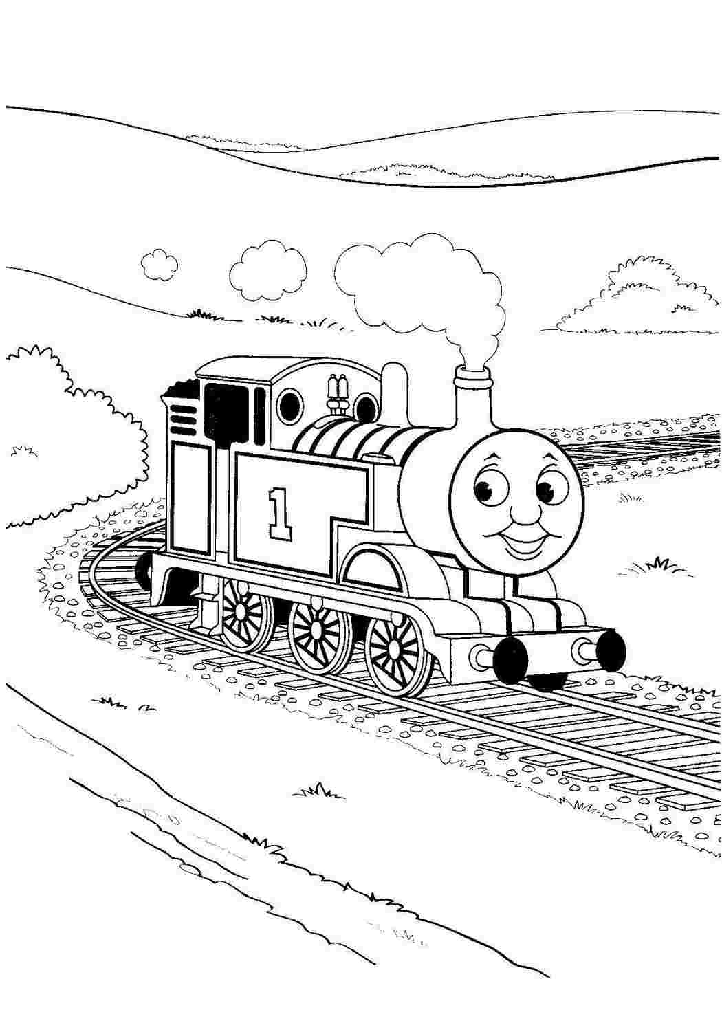 Раскраски Томас в пути. Черно белые раскраски. Томас в пути. Онлайн раскраска.