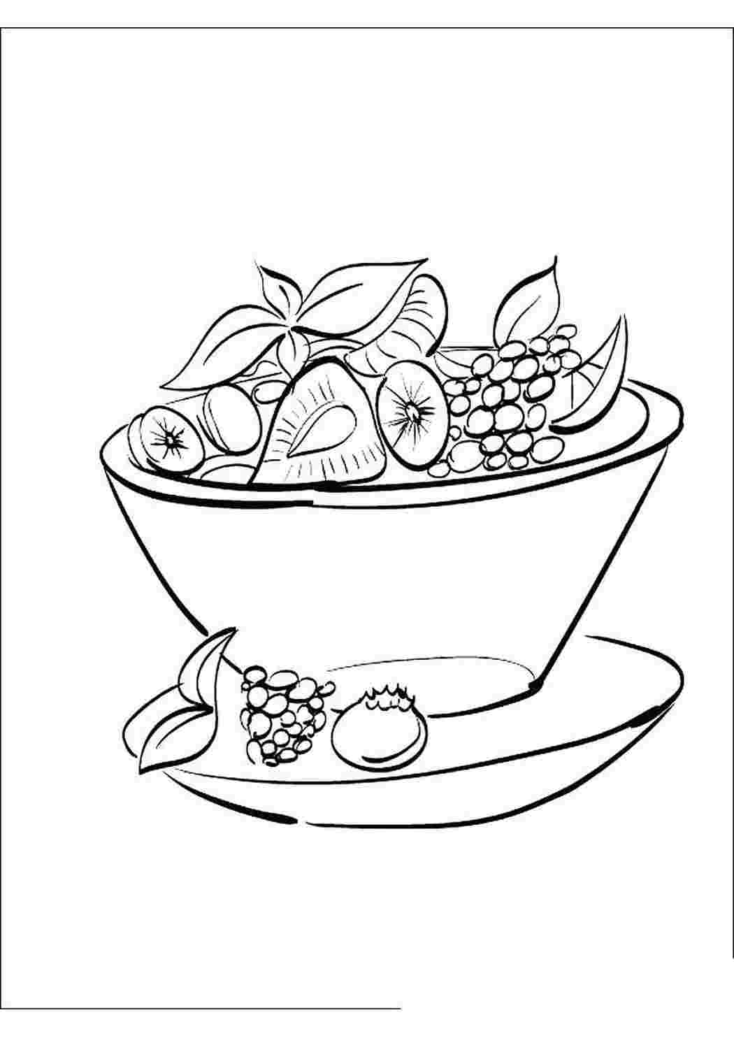 Книжка раскраска фруктовый салат Изображения – скачать бесплатно на Freepik