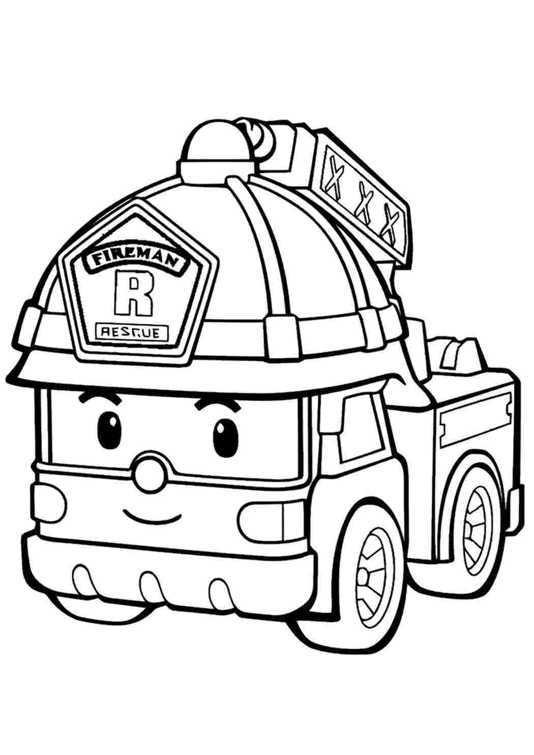 Раскраски Робокар Поли и его друзья (Robocar Poli coloring pages)