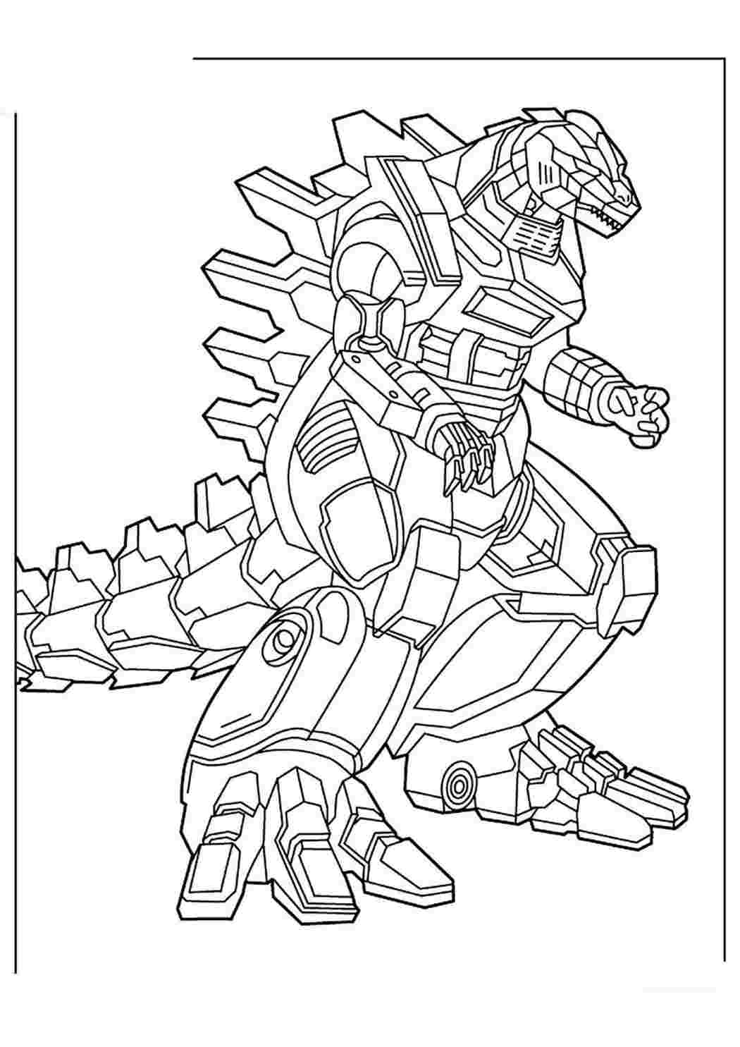 раскраски для мальчиков раскраска годзилла. Раскраска без регистарции.