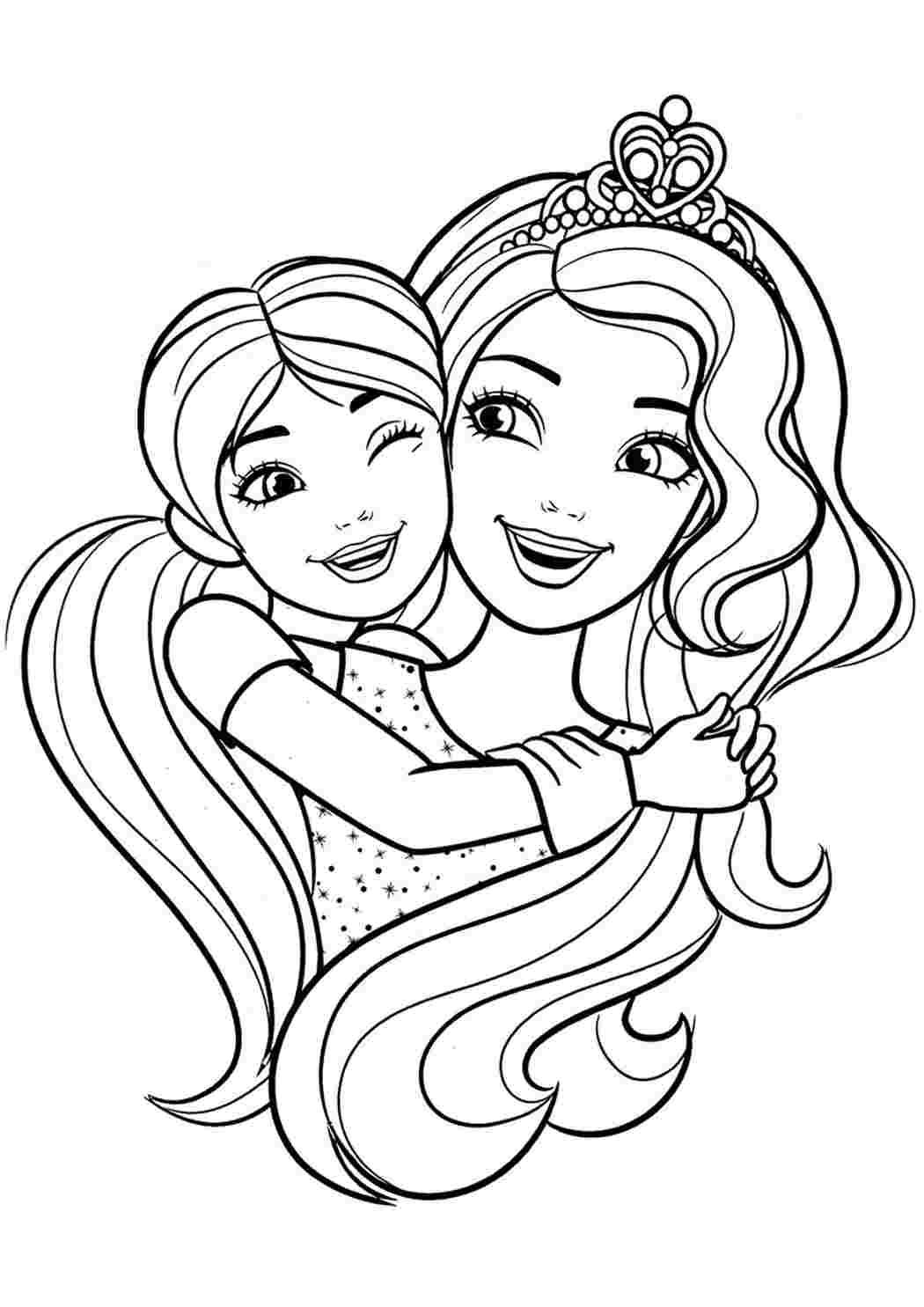 Раскраска Принцесса Барби | Раскраски Барби (Barbi coloring pages). Раскраски для девочек Барби