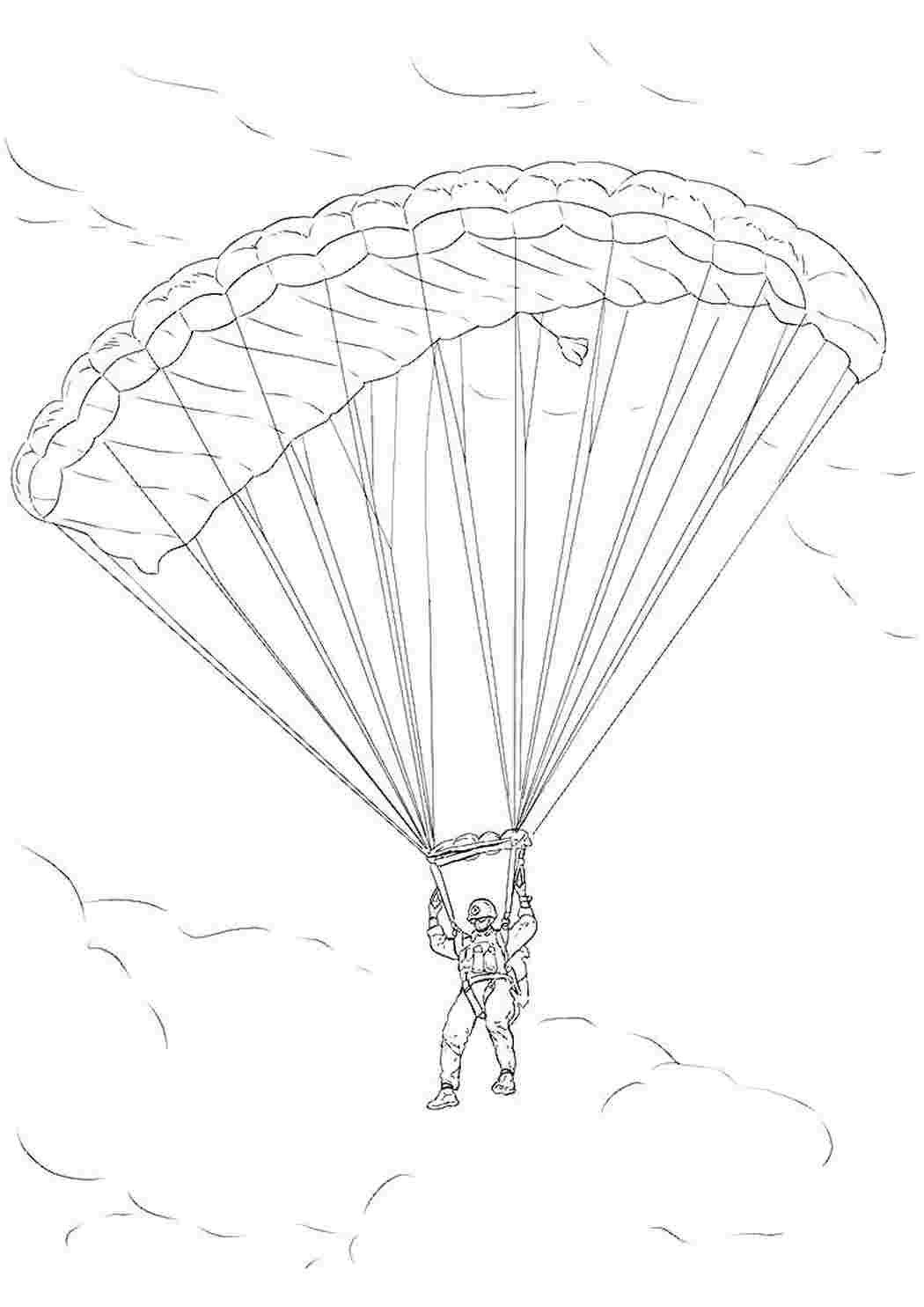 раскраски для мальчиков раскраски спорт раскраска парашютист. Раскраски без СМС.