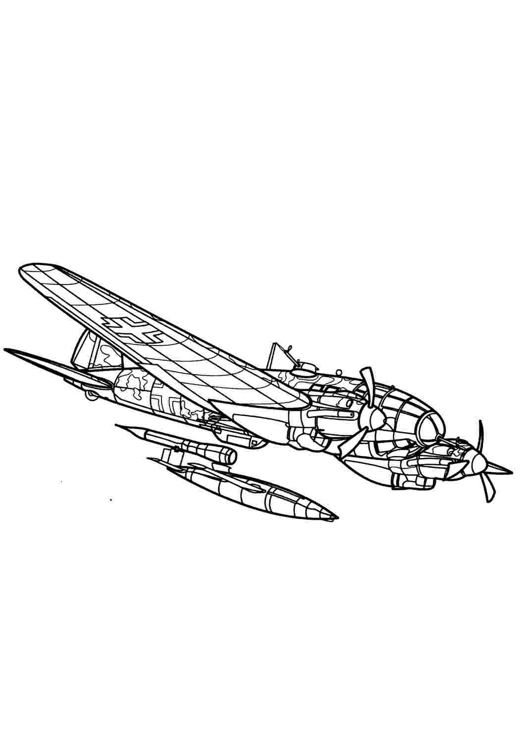 раскраски для мальчиков раскраски военный самолет. Распечатать раскраски на сайте.