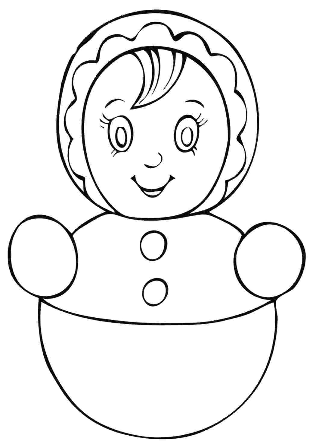 Как нарисовать лицо неваляшки