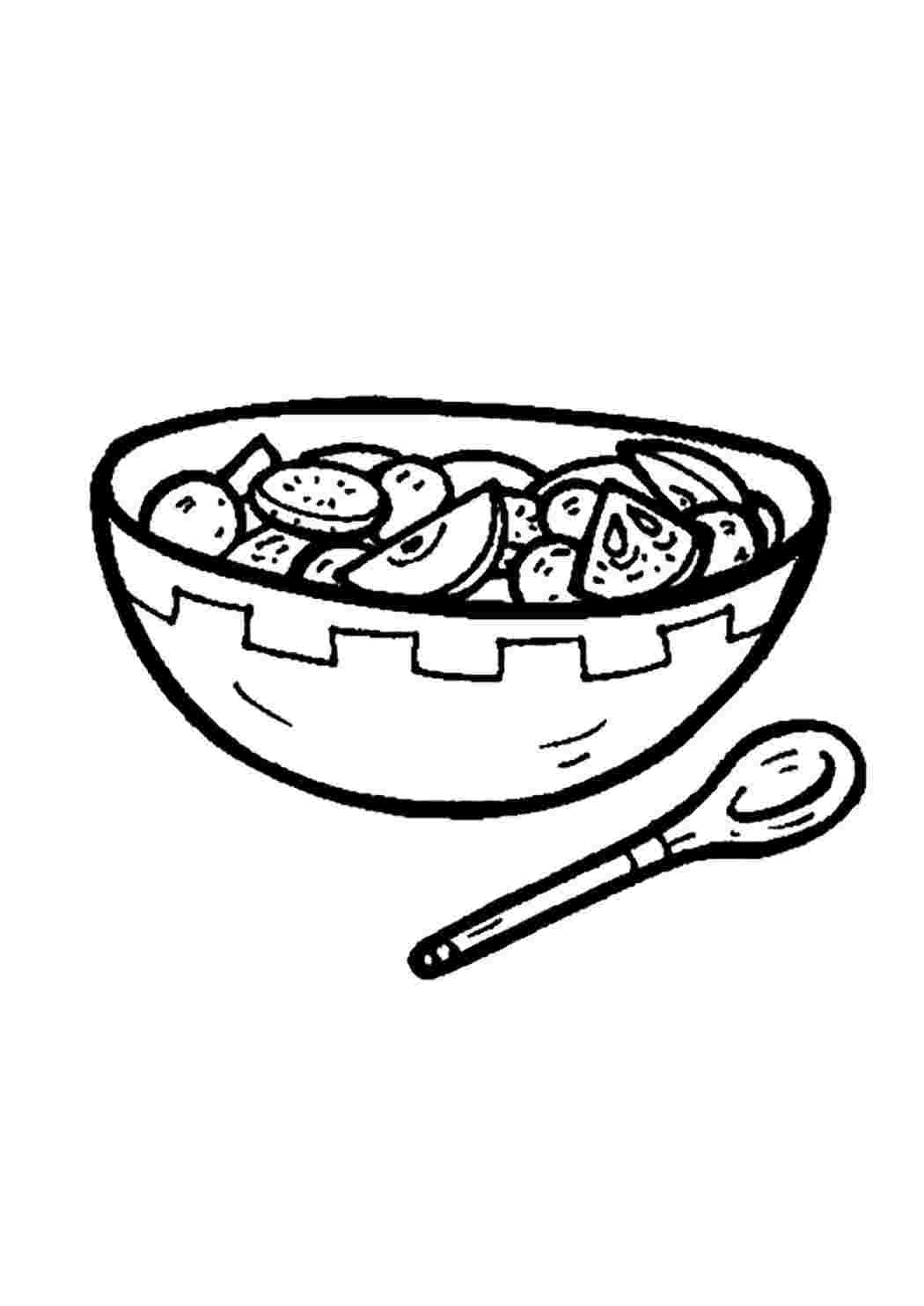 Овощной салат рисунок для детей