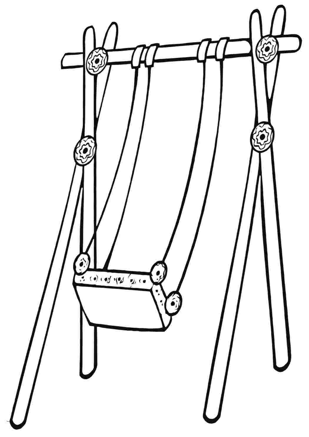 Как нарисовать качели. Раскраска качели. Качели раскраска для детей. Раскраска качели детские. Качели раскрасить.