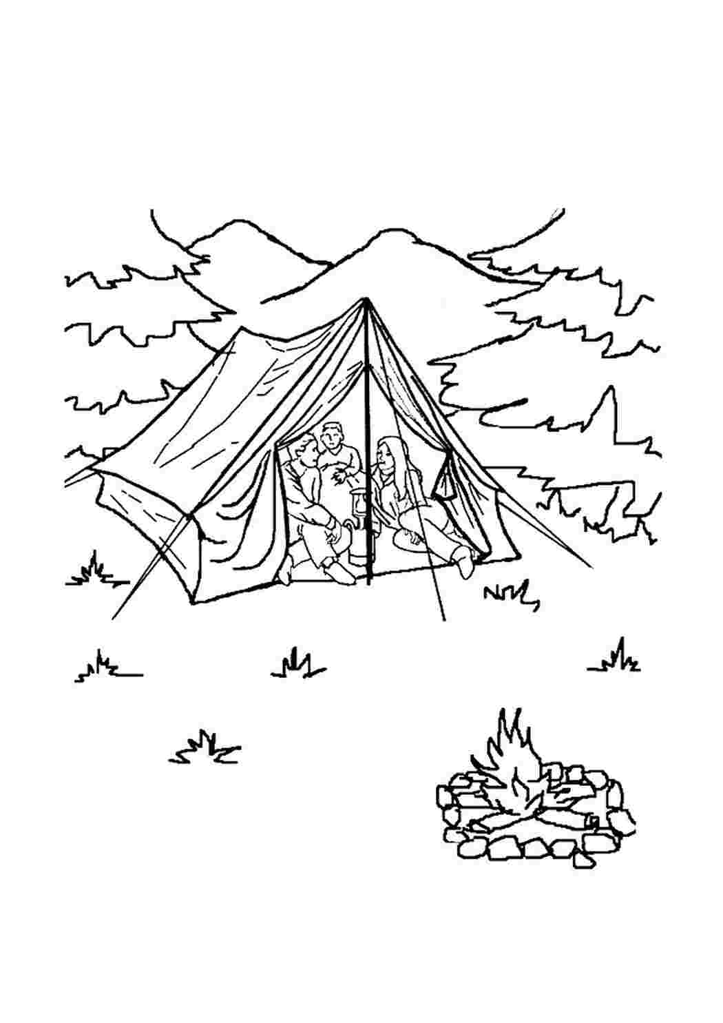 Палатка набросок