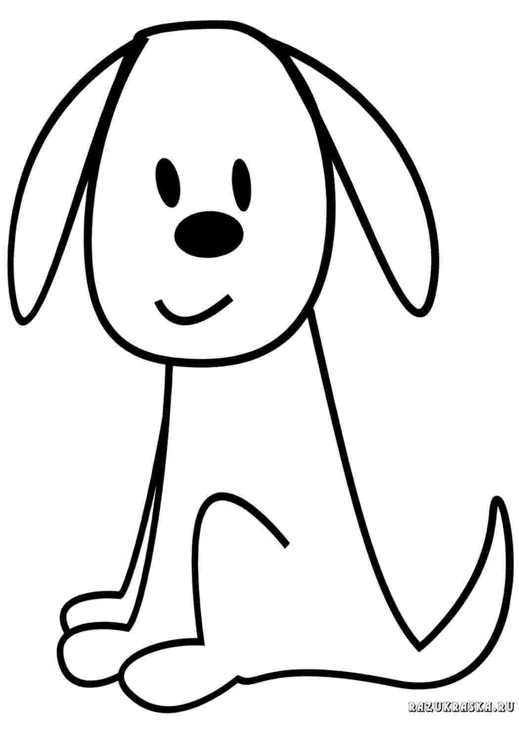 Собака карандашом легко для детей. Собачка рисунок. Раскраска собачка. Собака детский рисунок. Собака раскраска для детей.