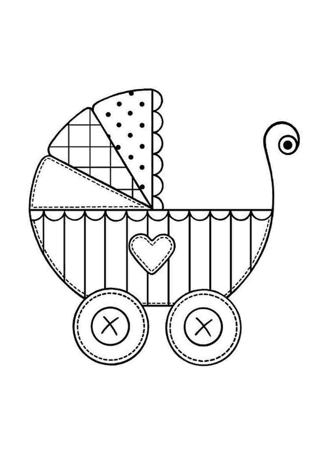Детская коляска рисунок