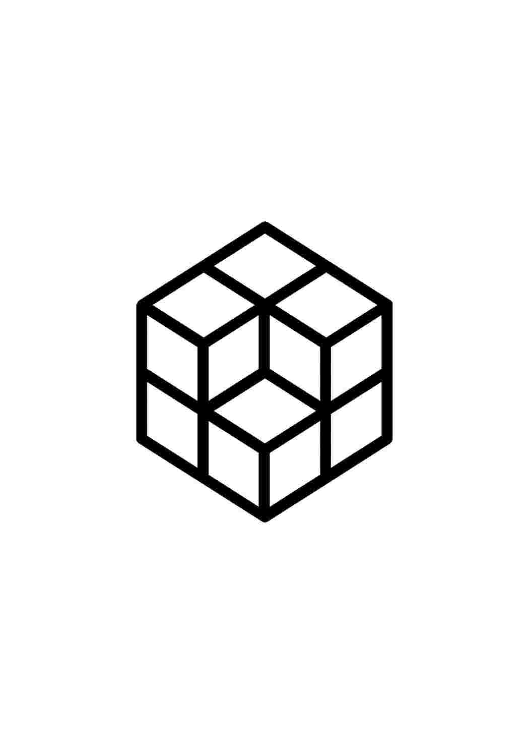 Кубик рубик майнкрафт раскраска