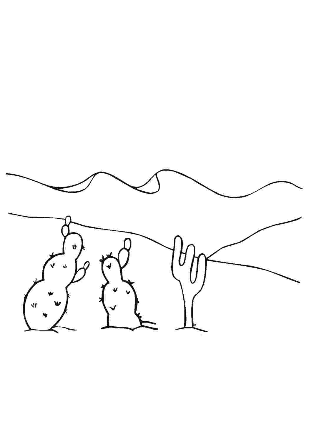 Рисунок пустыни