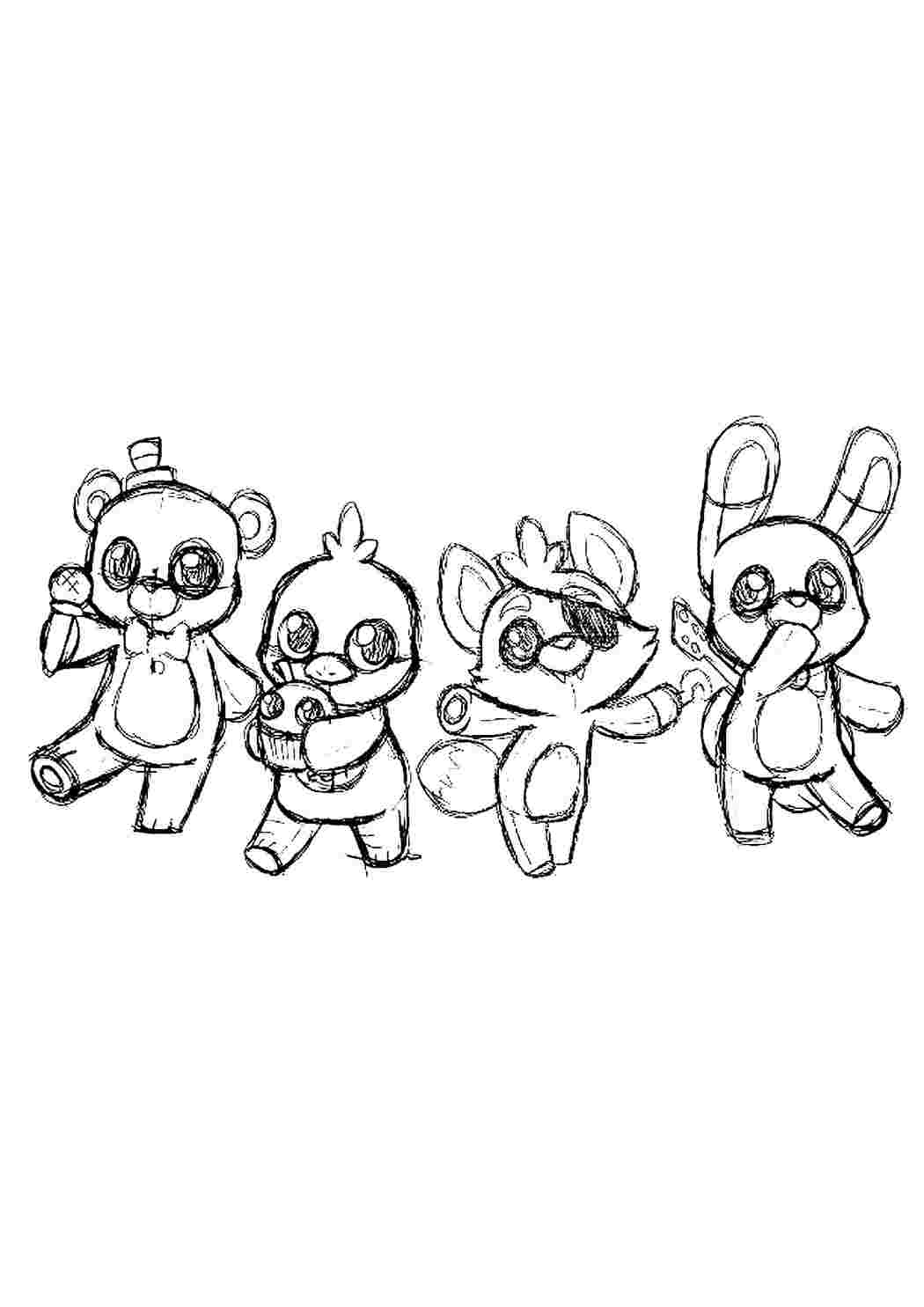 Fnaf Раскраски 9 Security Breach