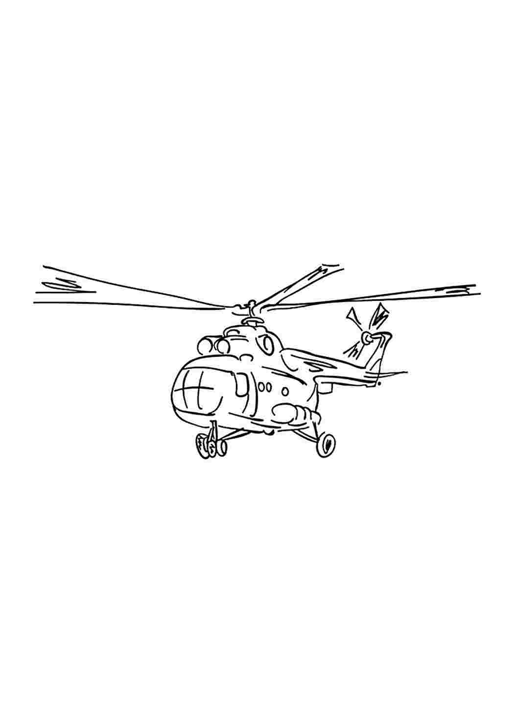 Вертолет ми 8 рисунок