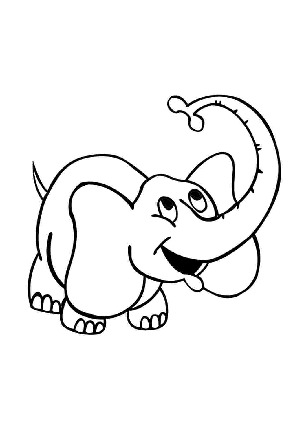 Детский рисунок мамонтенка