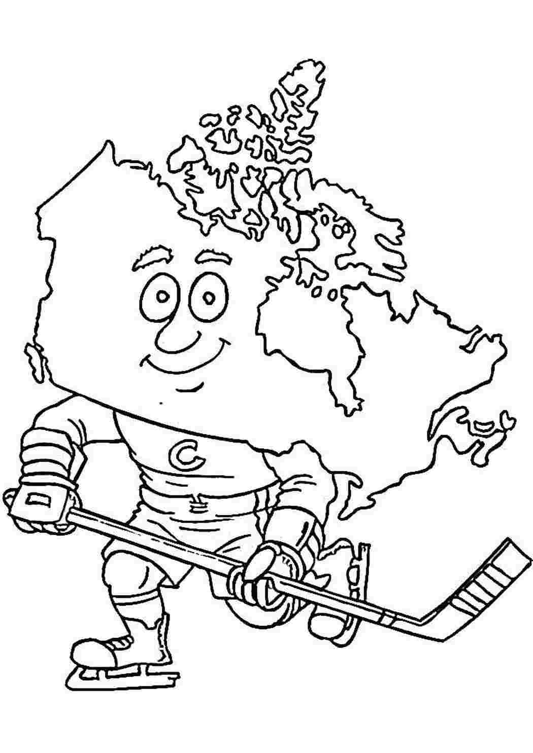 Канада раскраска для детей