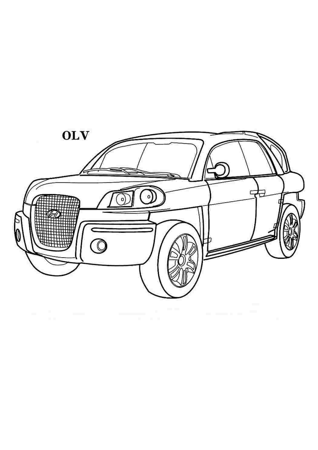 Mini Cooper Раскраски