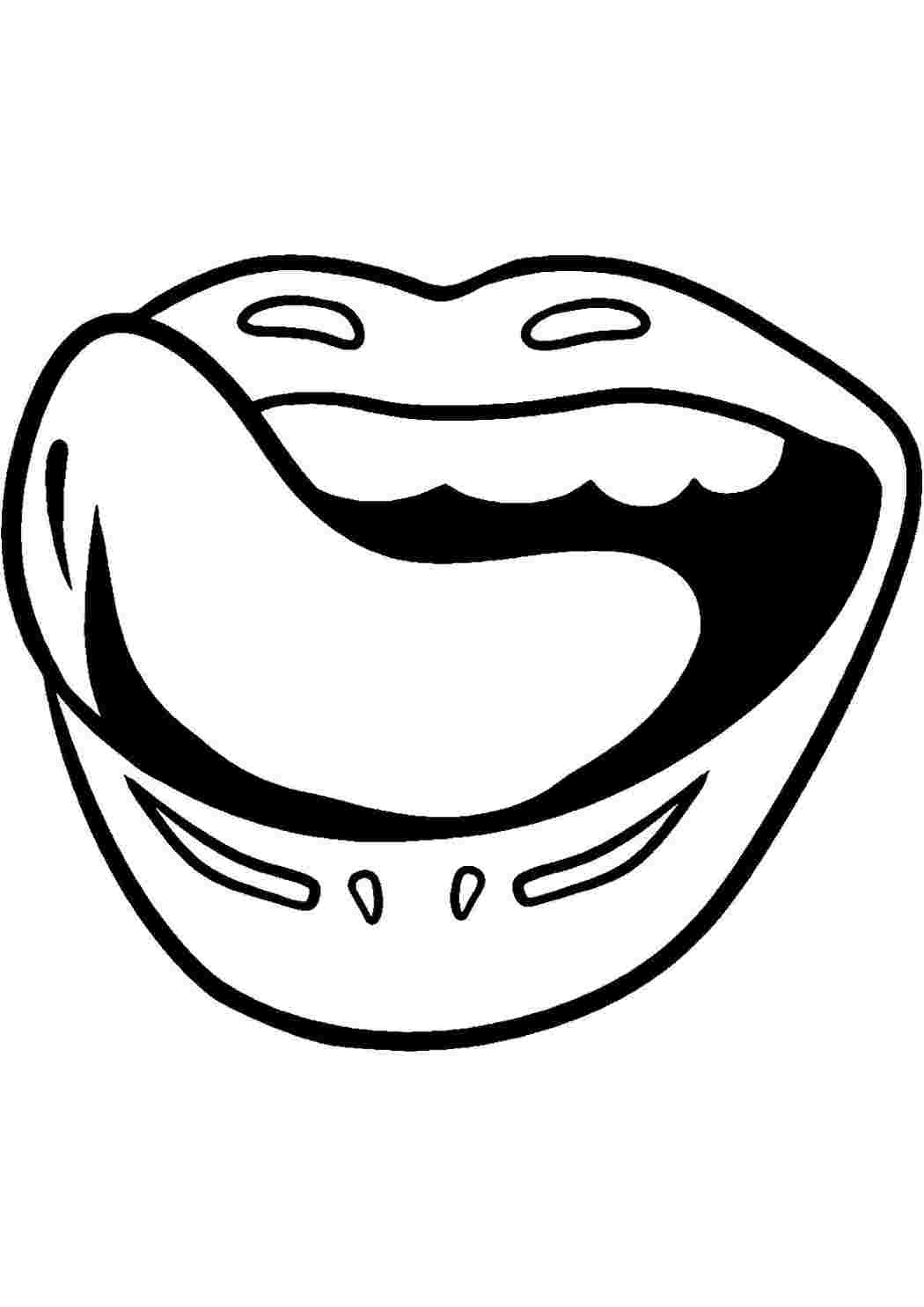 Распечатал ротик. Рот раскраска для детей. Мультяшный рот. Распечатал ротик. Рот рисунок.