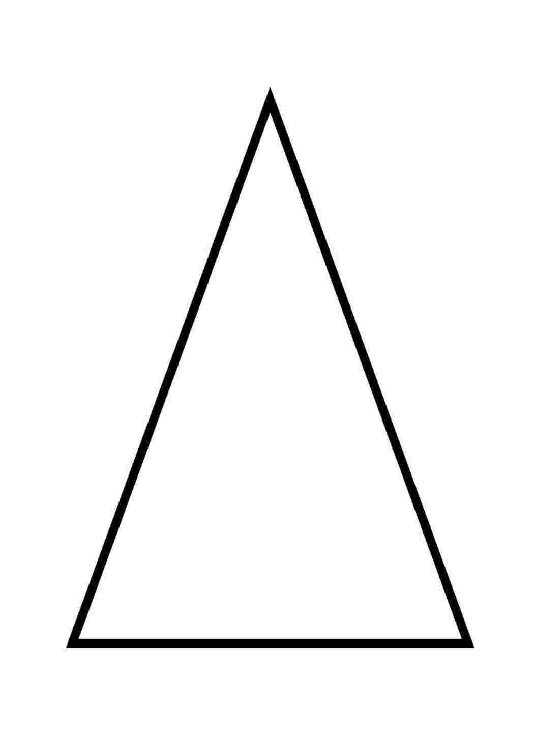 Треугольник контурный рисунок