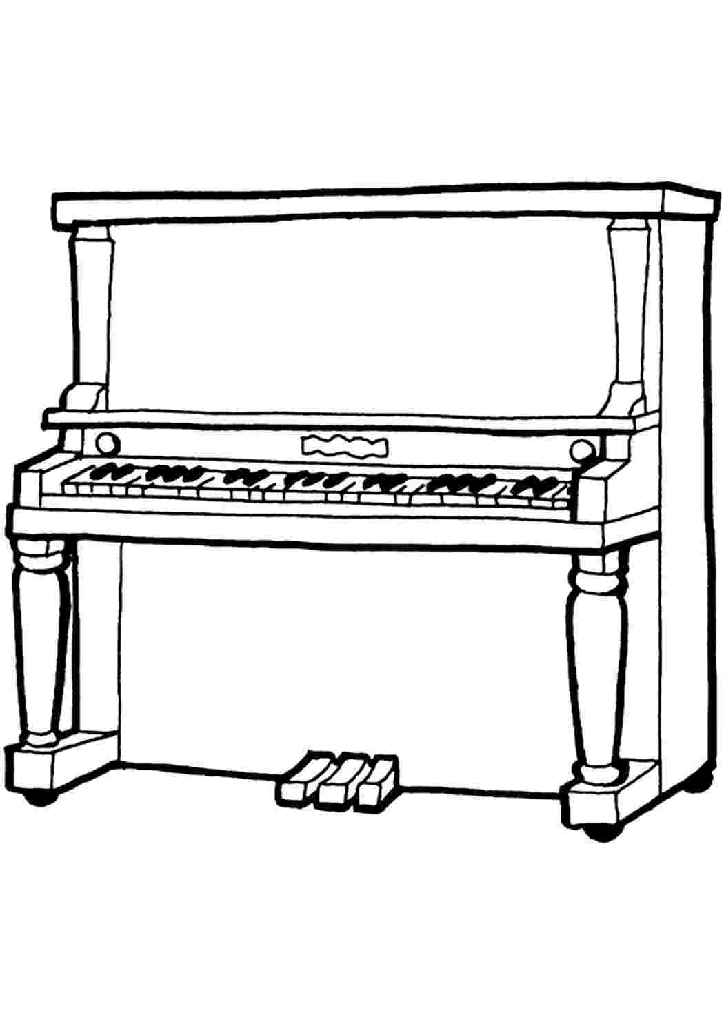 Пианино рисунок
