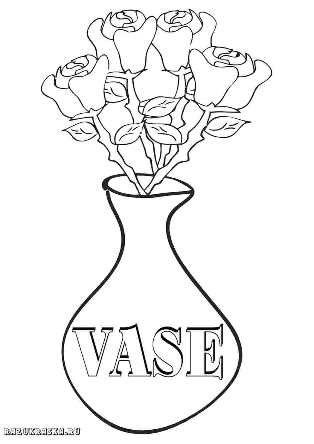 Раскраска вазы
