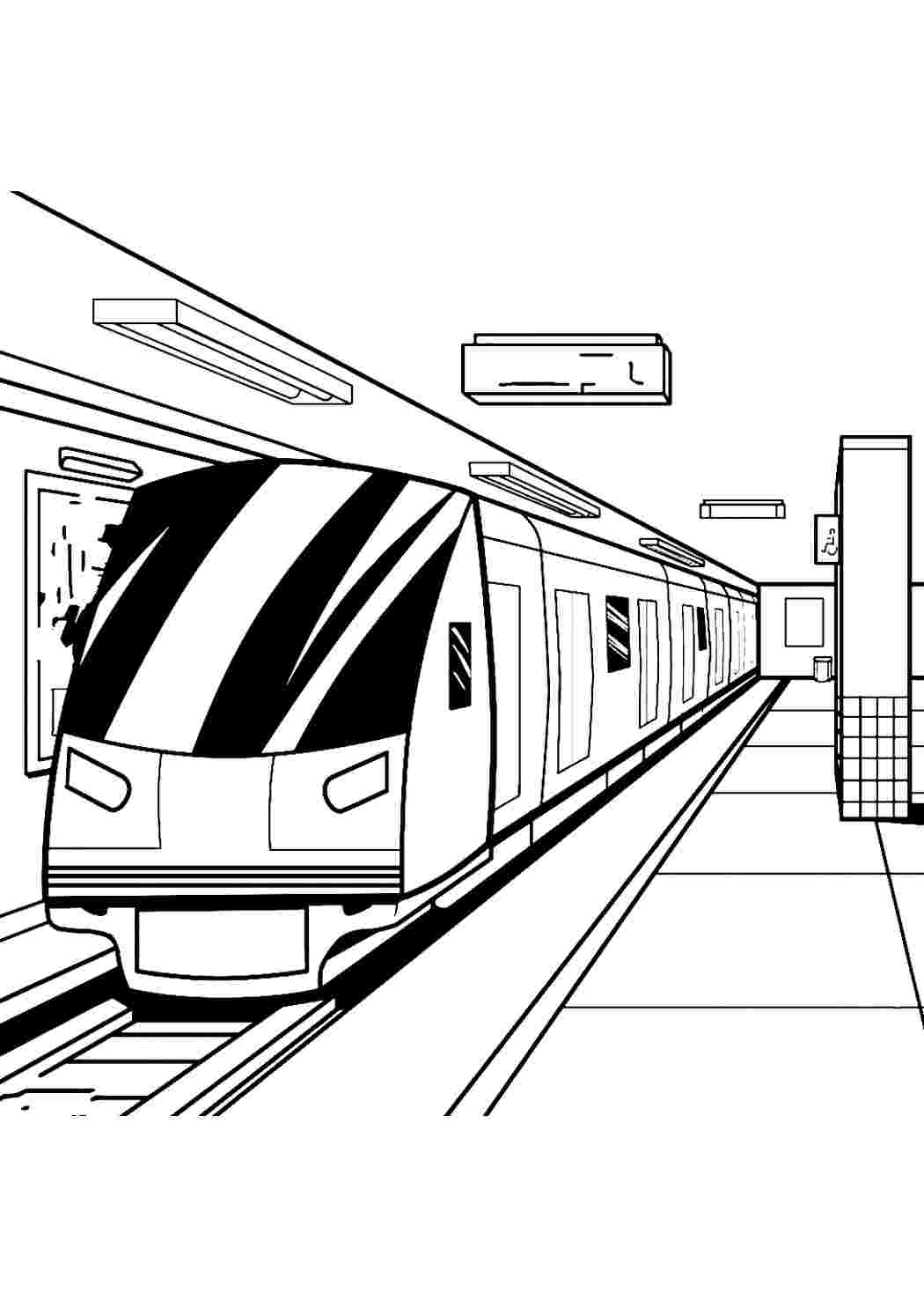 Метро Раскраски